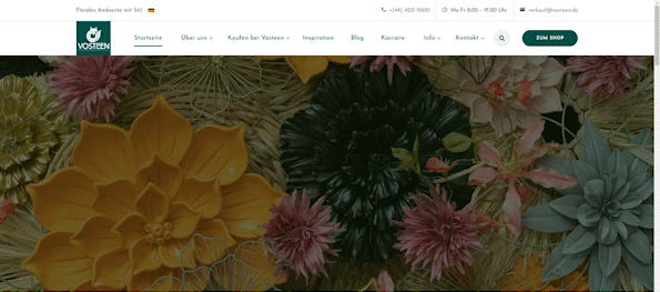 Die neue Website von Vosteen