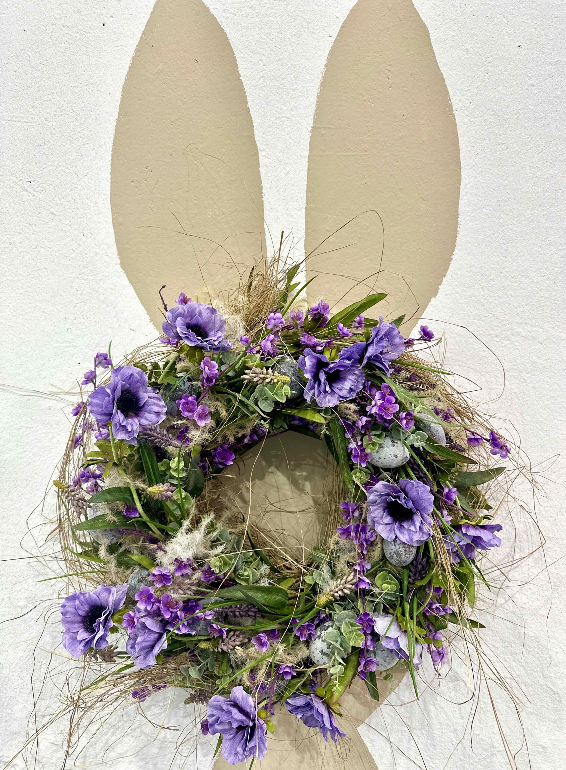 Vosteen • Floristenbedarf • Impressive Trendset trade fair in Munich and preview of the Nordstil trade fair in Hamburg! 9 Vosteen • Floristenbedarf • vosteen messe trendset 2024 27 Hase Kranz scaled